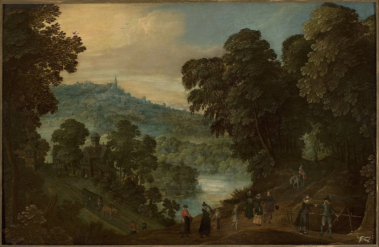 Paesaggio di campagna con figure - National Museum in Warsaw